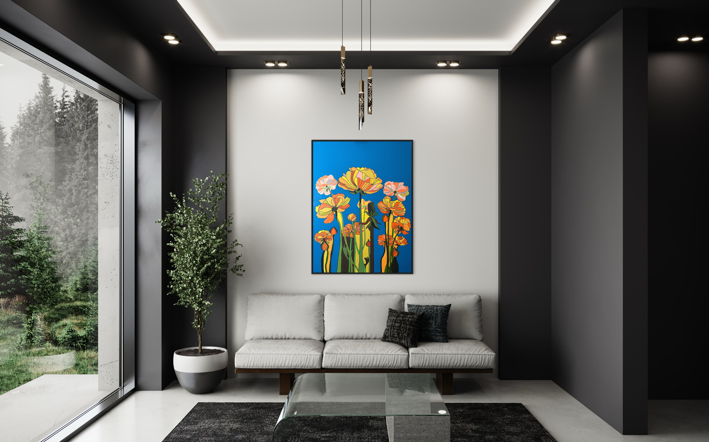 "Flower Power" (48"x36")